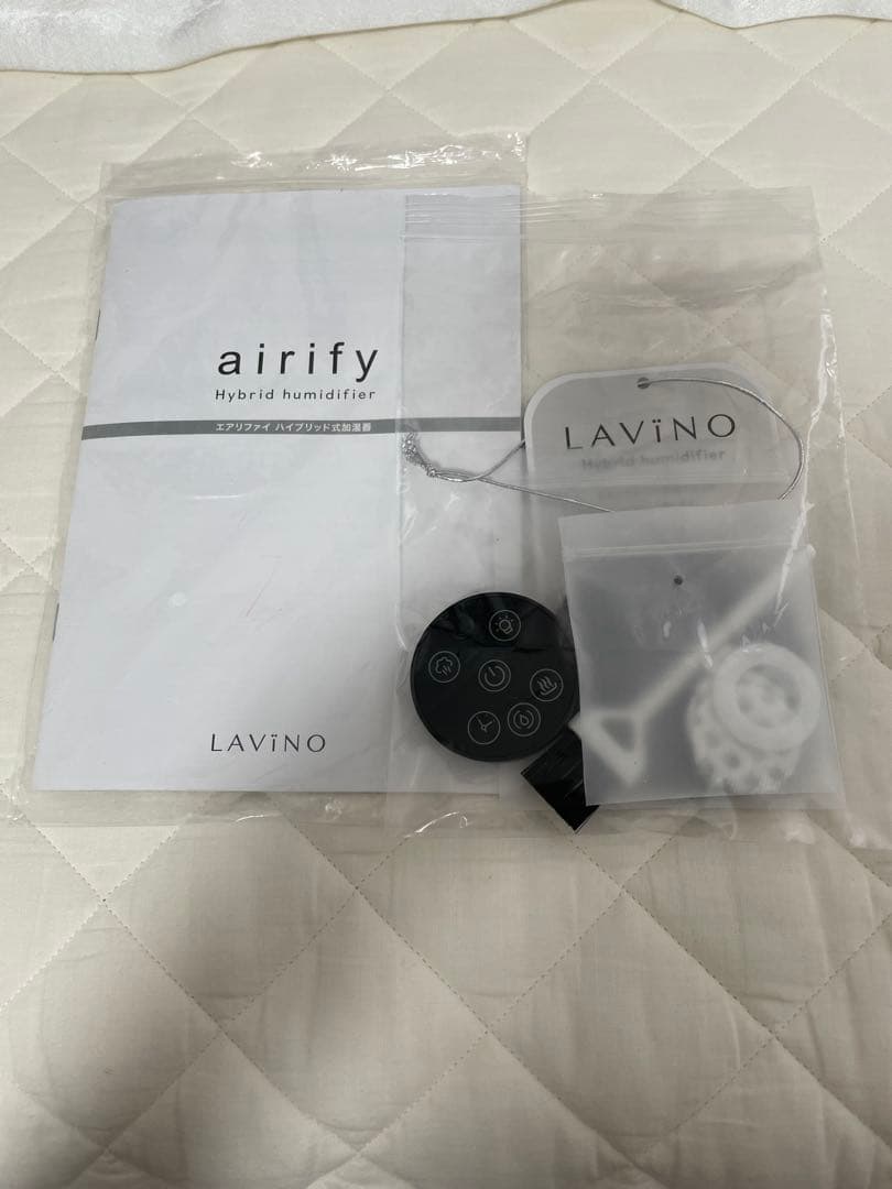 【未使用に近い】LAVINO エアリファイ　ハイブリッド式加湿器 ブラック