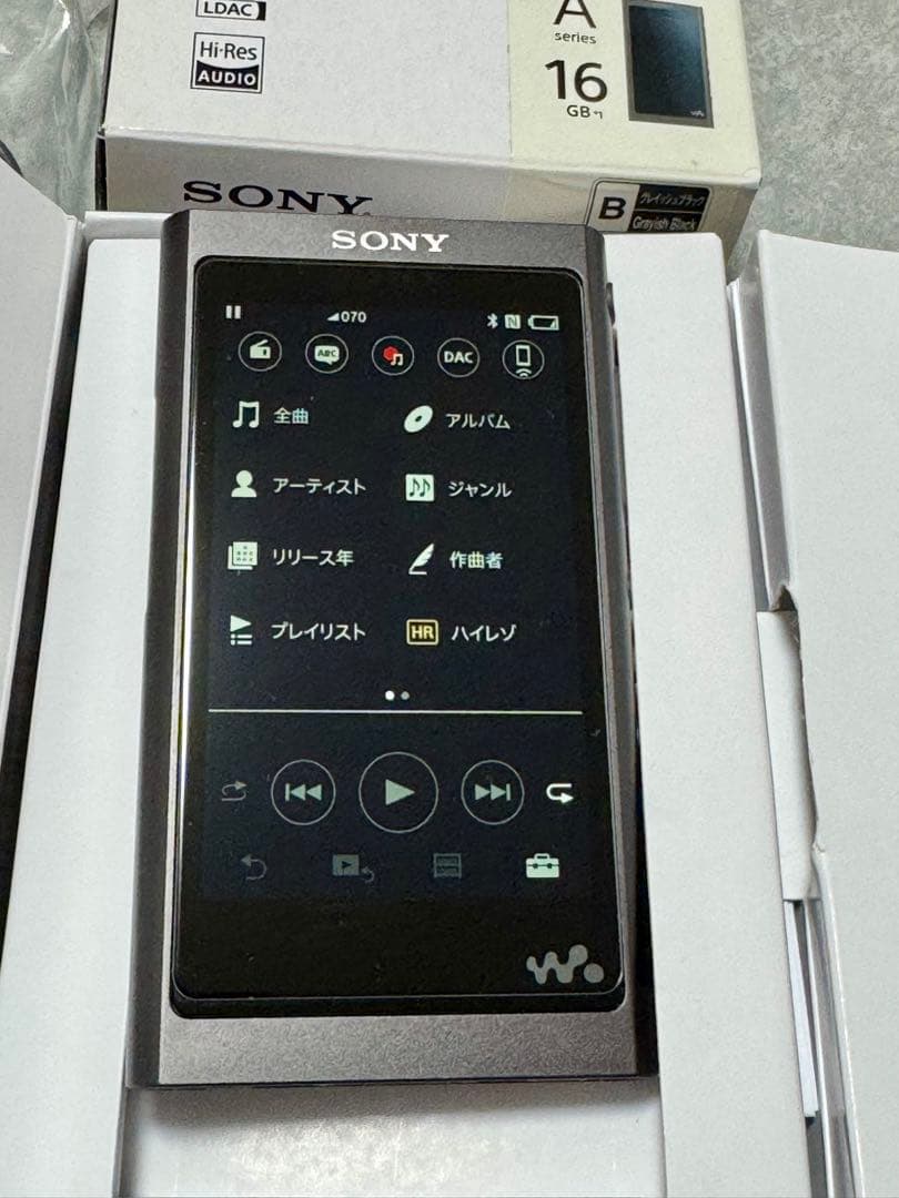 【美品】SONY MALKMAN NW-A55 グレィッシュブラック