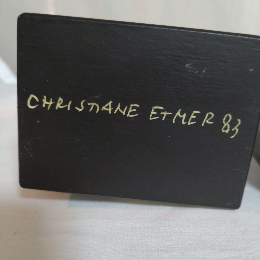 ビンテージ西ドイツETMER-DESIGN製手描クリスマスデザイン木製オルゴール