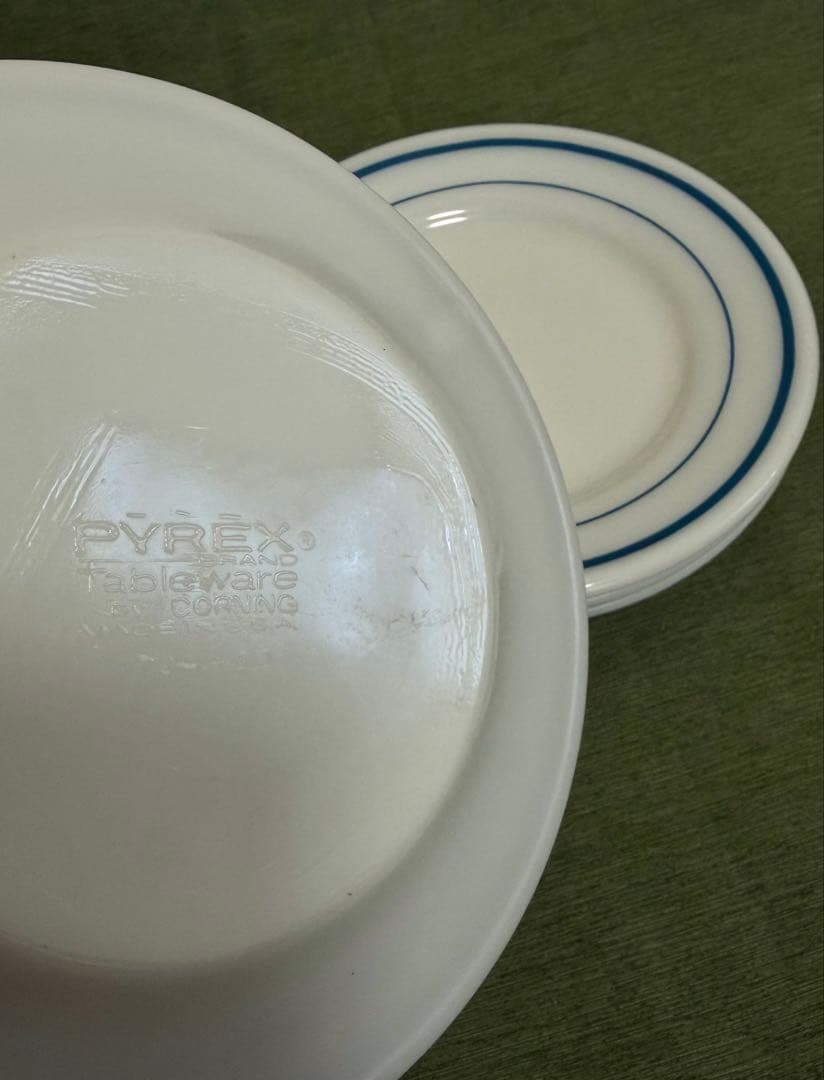 米軍 実物 PYREX デザートプレート4枚 USN②