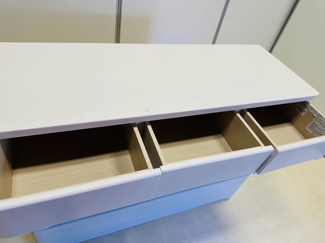 NITORI ローチェスト ホワイト 5段