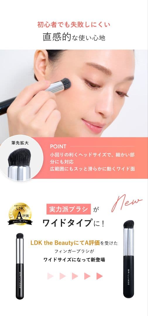 ブリリアージュ　コンシーラーチーク&ワイドフィンガーブラシ【新品未開封】