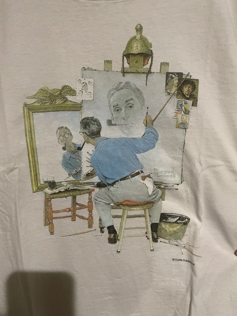 バ*カ様 90s ノーマンロックウェル　vintageアートtシャツ