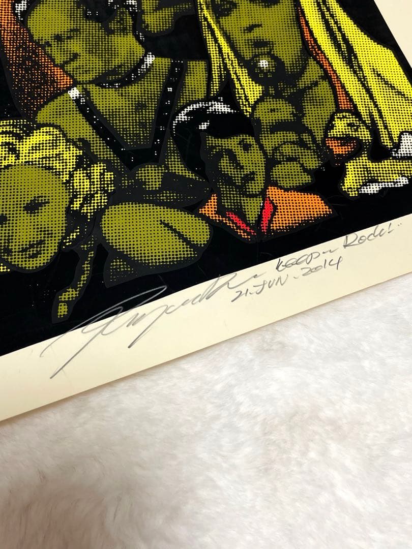 ロッキンジェリービーン 初期　キラーコンドーム　ポスター　サイン付き