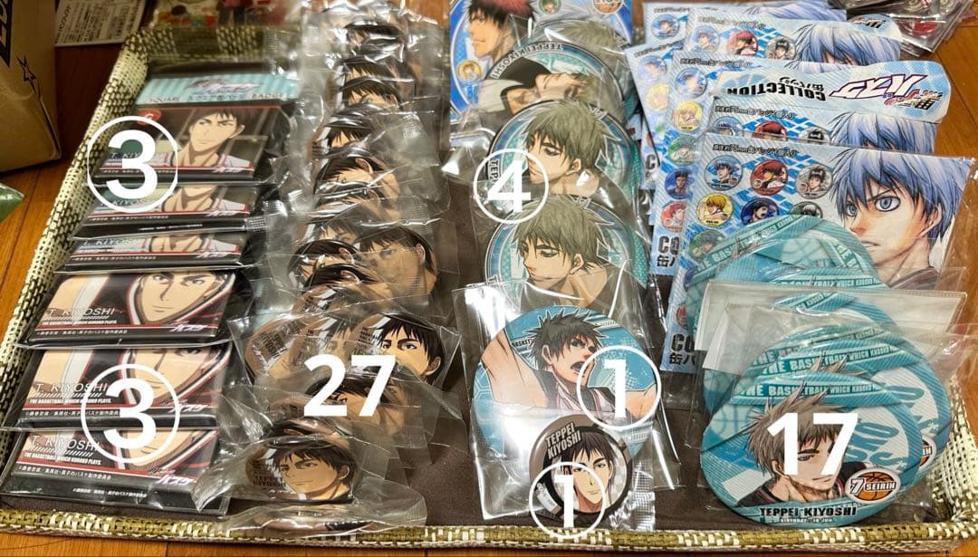 黒子のバスケ　木吉鉄平　缶バッジ56個セット