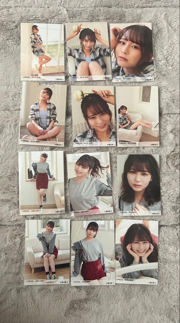 silver出品　大場花菜　イコプレ　生写真　コンプ