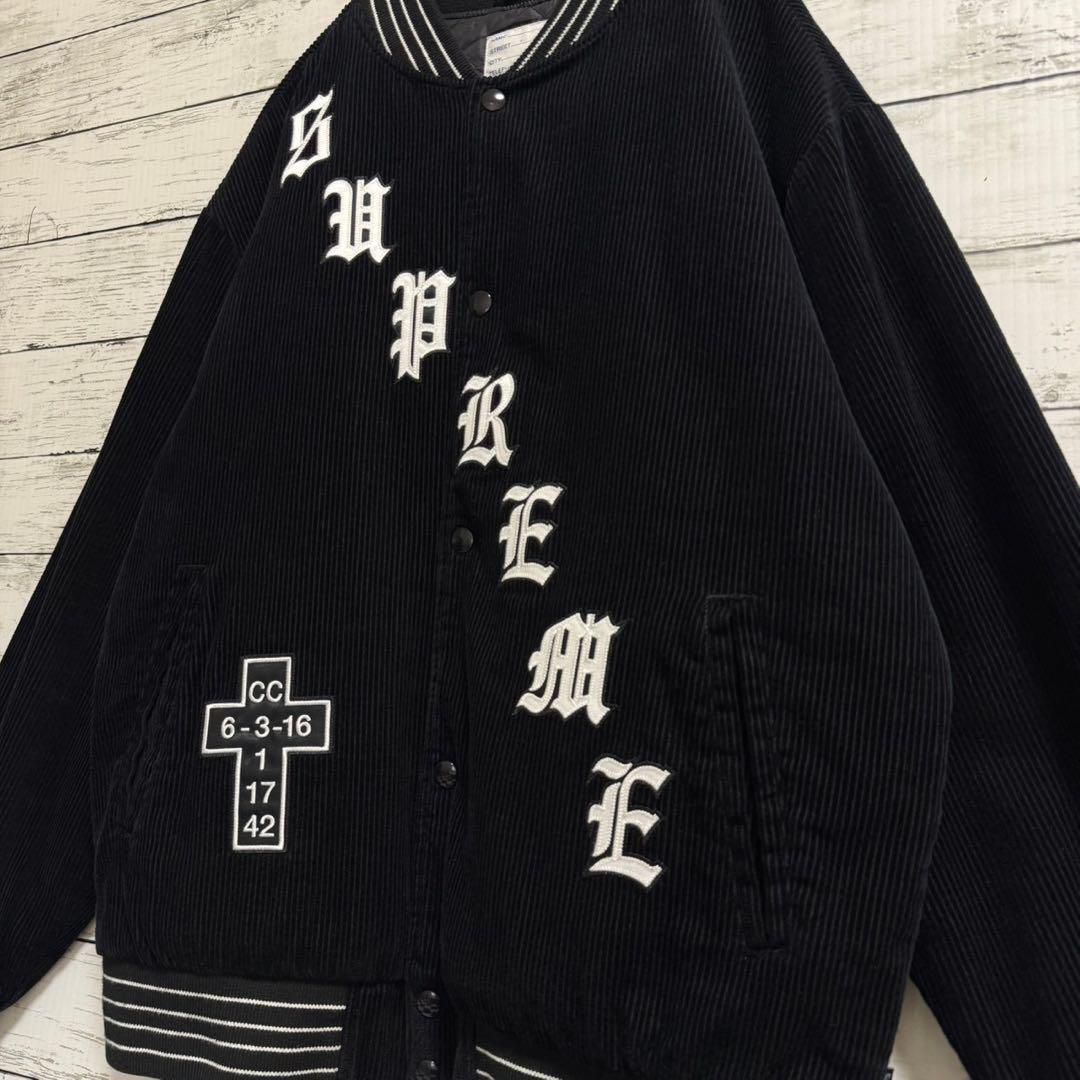 【即完売モデル】シュプリーム☆オールドイングリッシュ 刺繍 ジャケット957