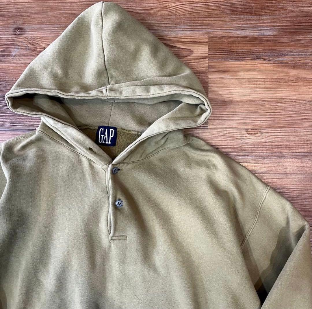 80’s〜90’s old gap henley neck hoodie