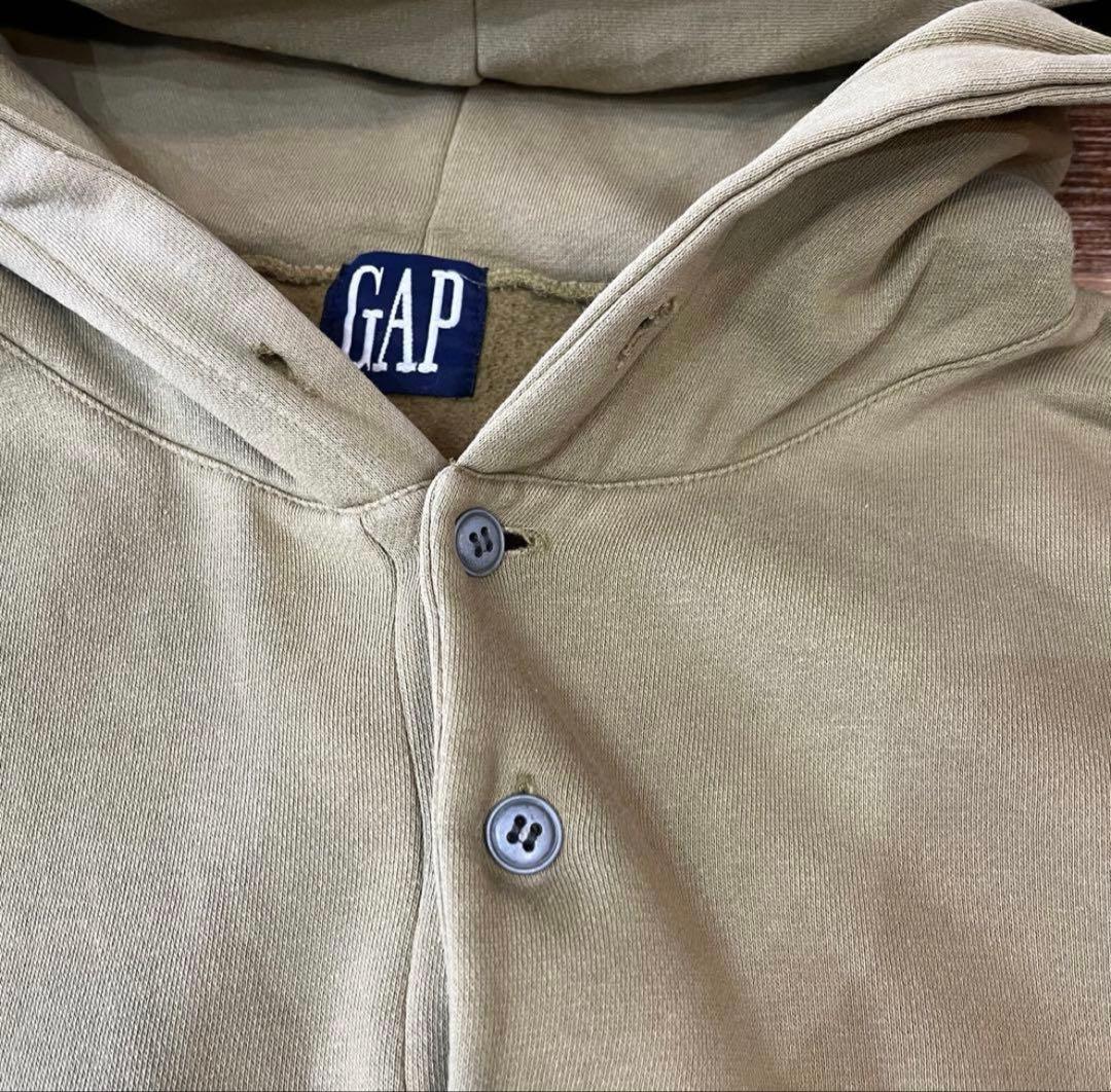 80’s〜90’s old gap henley neck hoodie