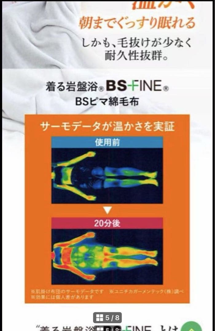 新品未使用 BSピマ綿毛布