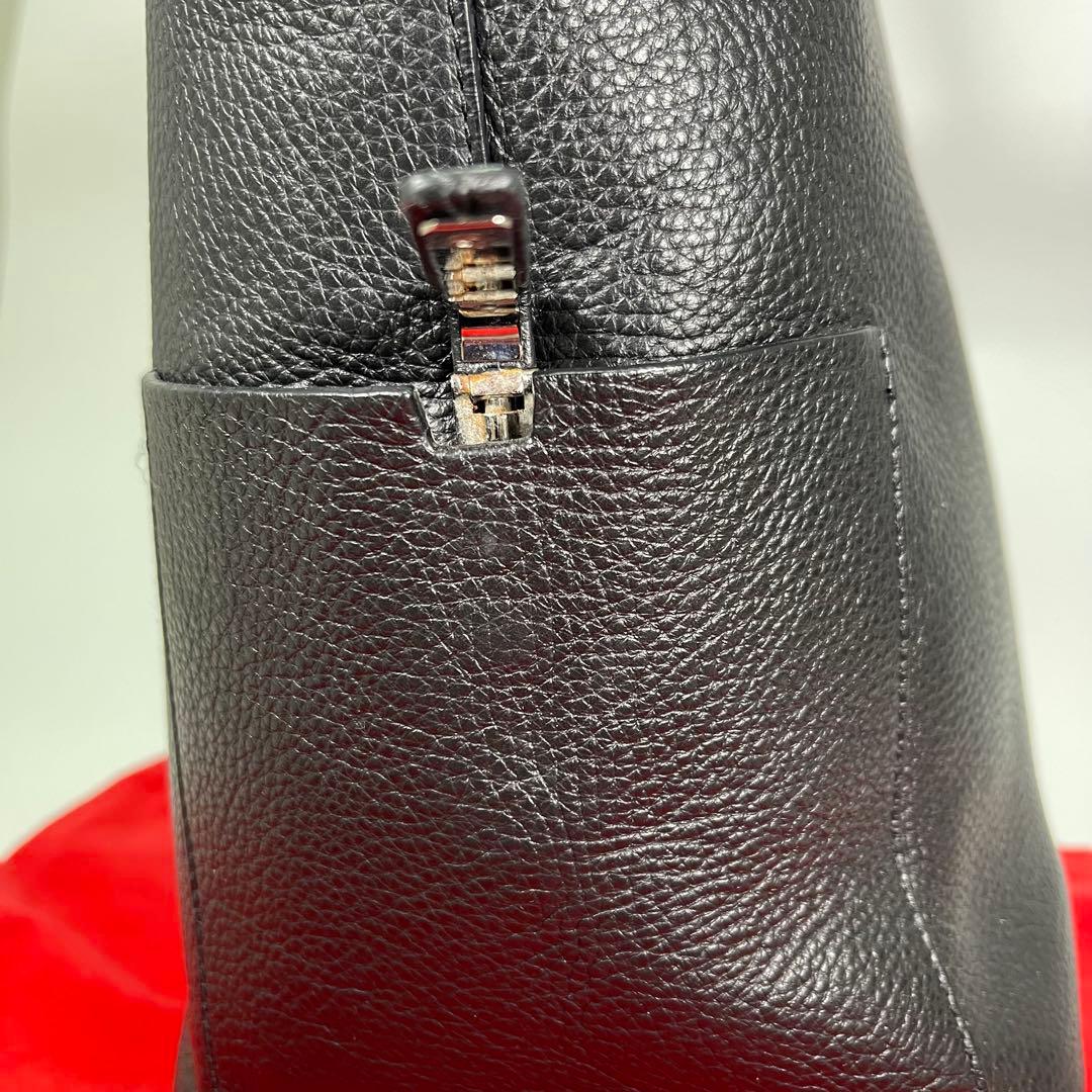 【超美品✨】BALLYバリーメンズビジネスバッグトートレザーBロゴ黒船型A4◯