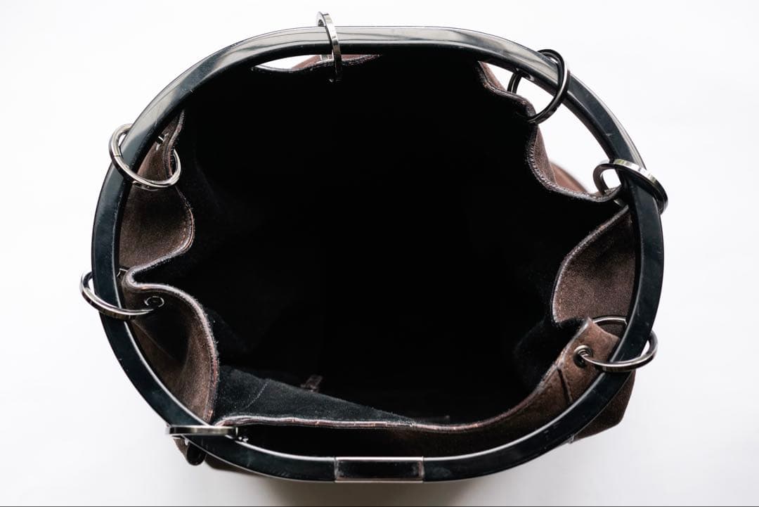 バッグ GUCCI Tom Ford Suede Leather Bucket Bag