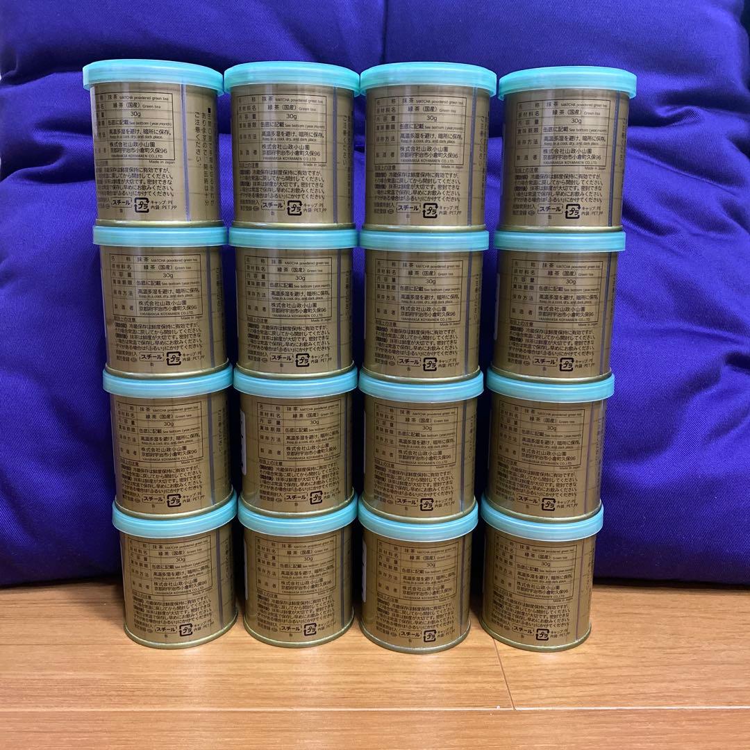 宇治 山政小山園 抹茶 小倉山 缶入 30g 16缶 小山園 ⑦