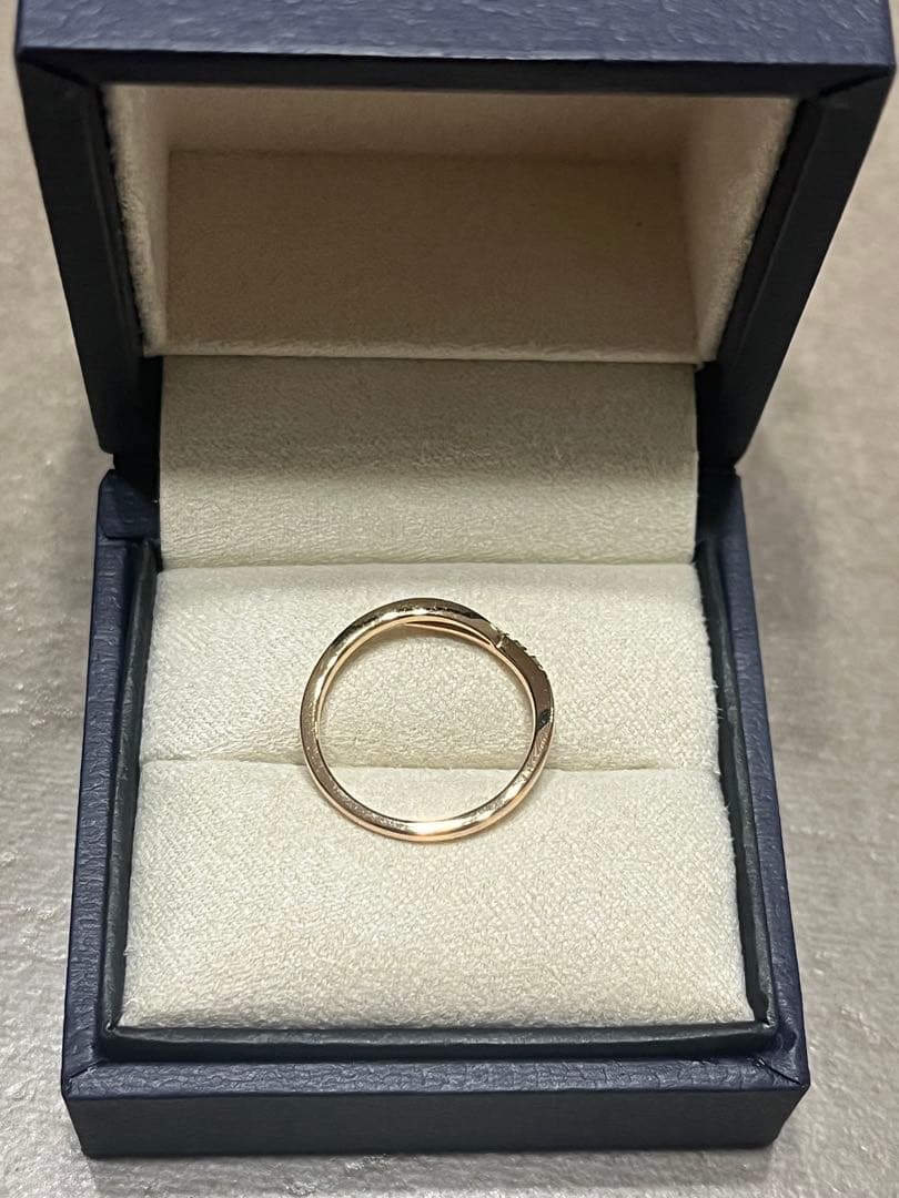 Vendome Aoyama 18KPG ダイヤモンド ピンキーリング5号