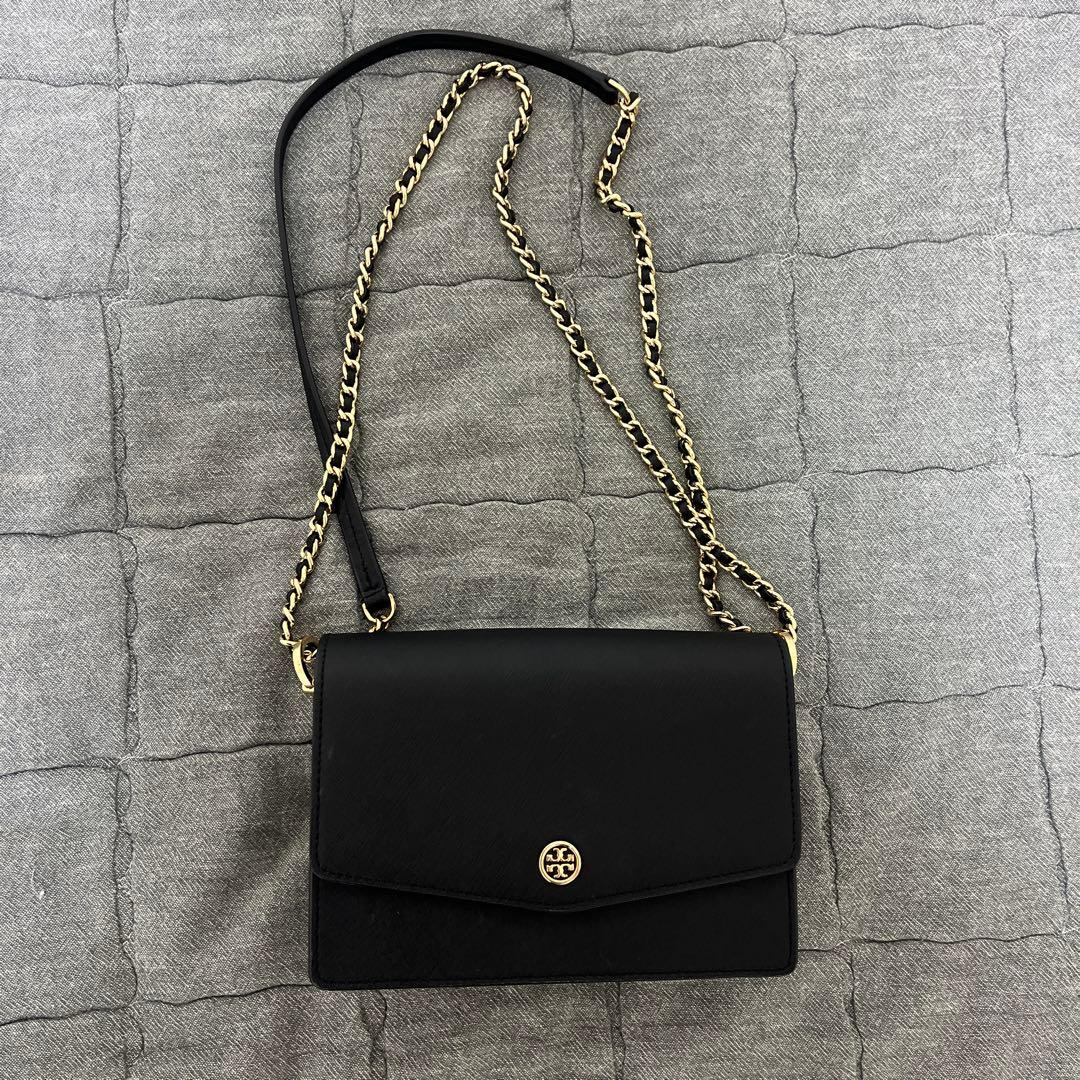 Tory Burch フラップ式ショルダーバッグ 黒