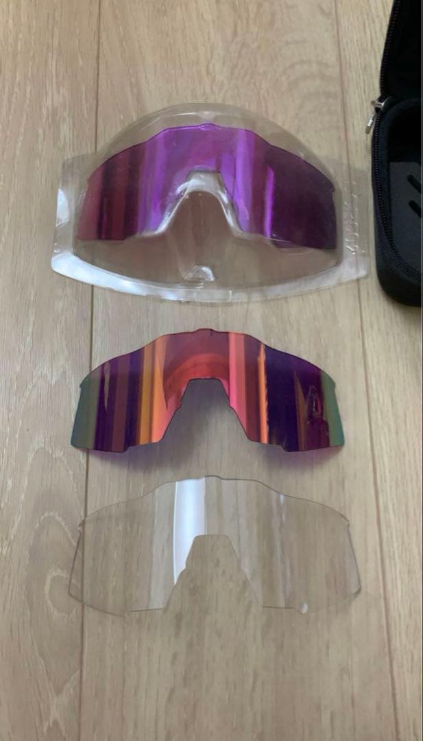 100% SPEEDCRAFT パープルミラーサングラス レンズセット