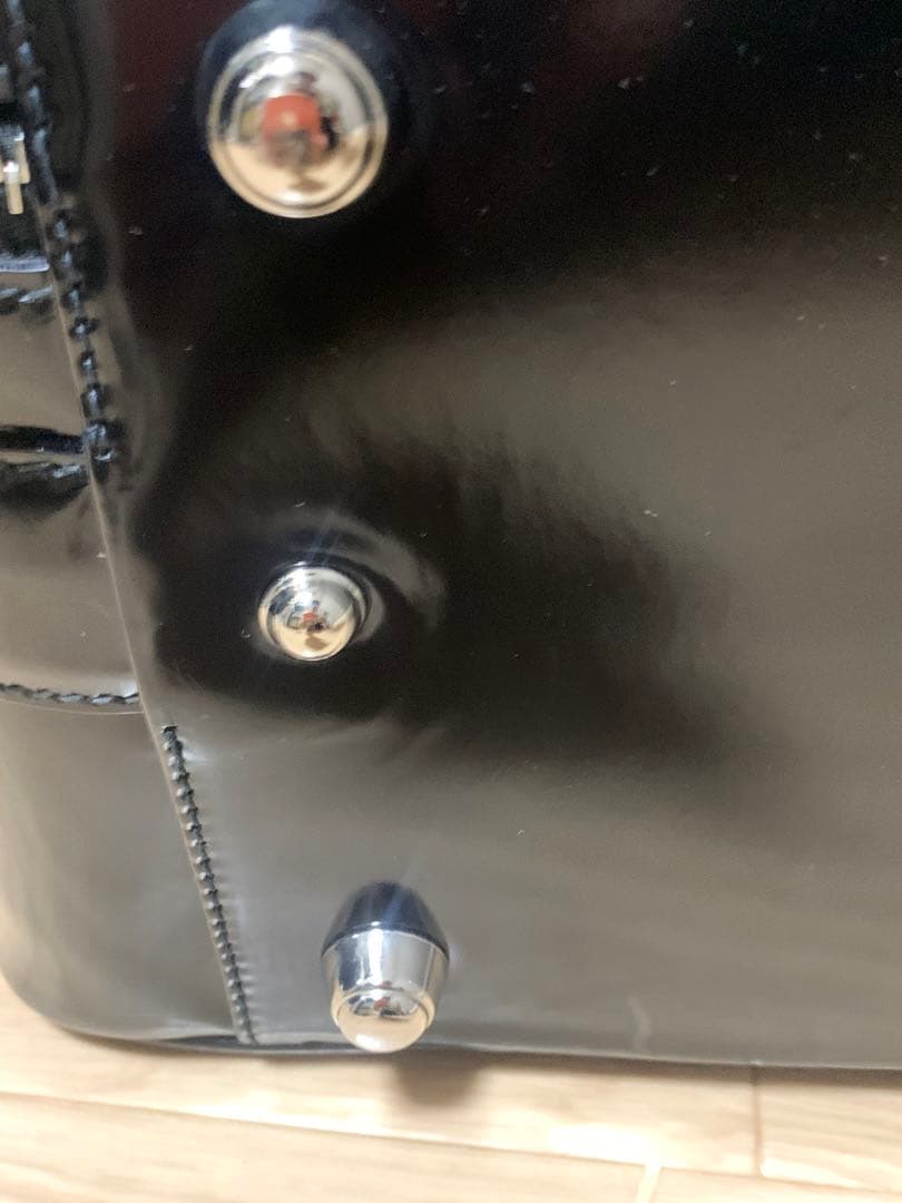 激レア‼️GUCCI エナメル　トランクケース　ボストン　鍵付き