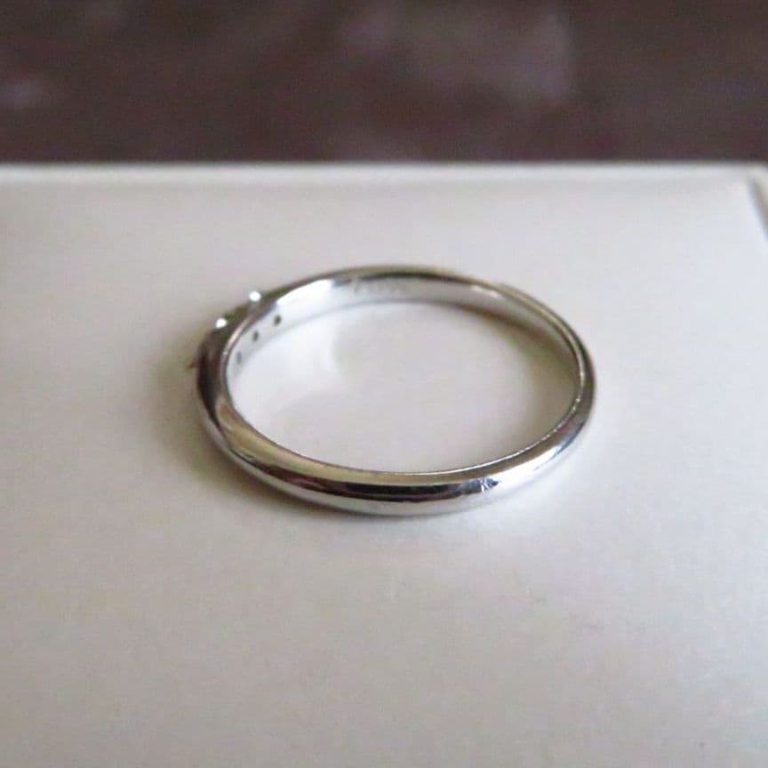 【P900ダイヤ0.08ct】プラチナダイヤリング 9～9.5号