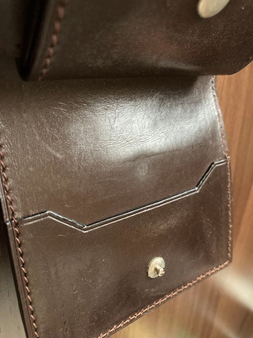 【美品】万双 クロコダイルミニ財布（小銭入付）＋専用クリーム付き