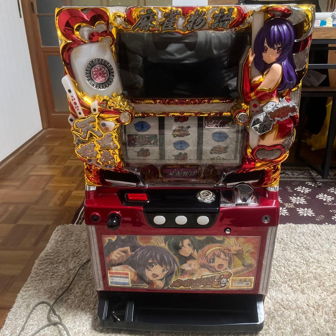 アニメキャラクター パチスロ機 麻雀物語3LEDライト付き