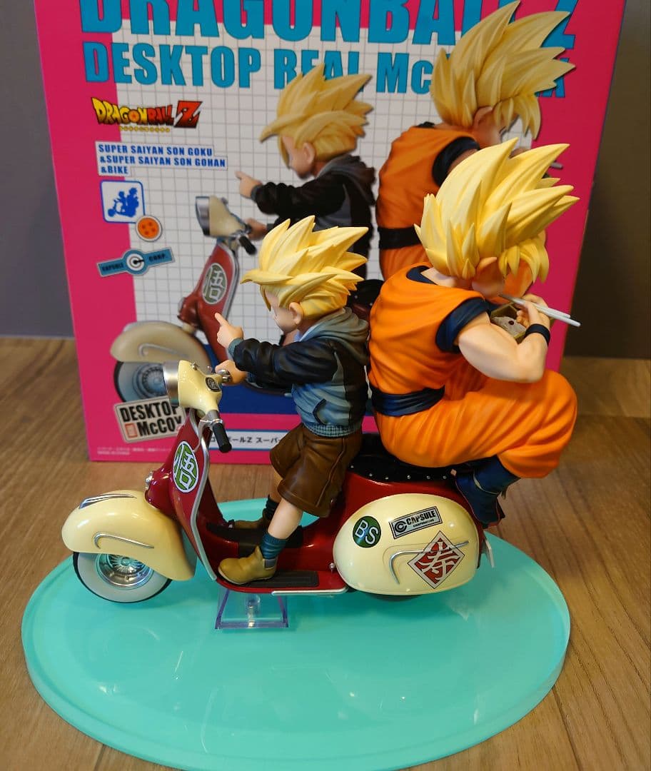 デスクトップリアルマッコイEX ドラゴンボールZ孫悟空＆孫悟飯＆バイク