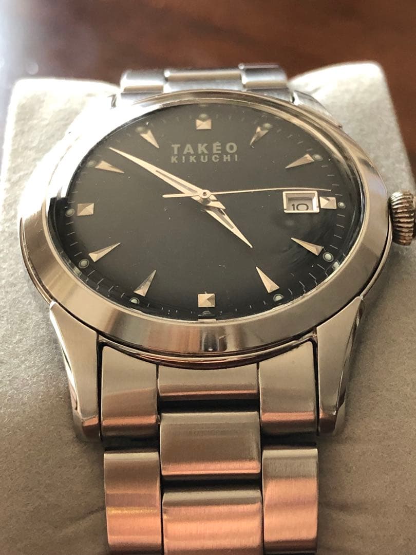 6月電池交換済！『美品』クラシックデザイン　上品な質感タケオキクチ　女性の方にも