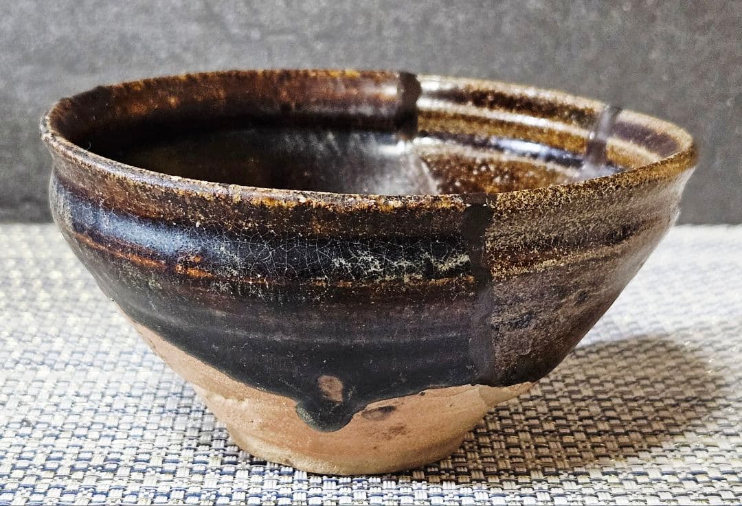 桃山時代　古唐津　川古窯　呼び継ぎ茶碗　古陶磁器　陶片　残欠　桃山茶陶