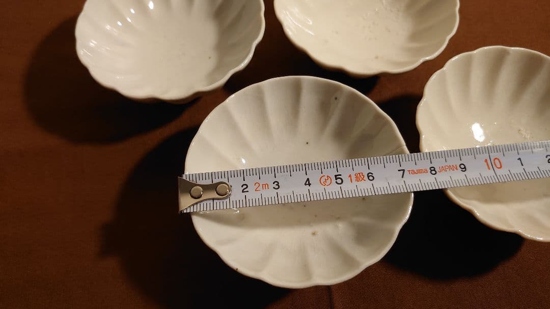 李朝　白磁　古伊万里　伊万里　輪華鉢　豆鉢　蔵出し　４客