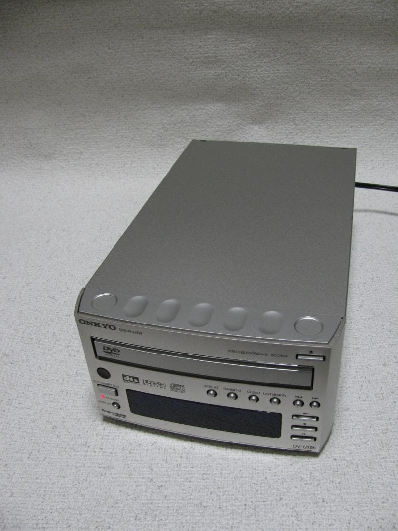 動作品ONKYO　オンキョー DVD/CDプレーヤー DV-S155 リモコン付
