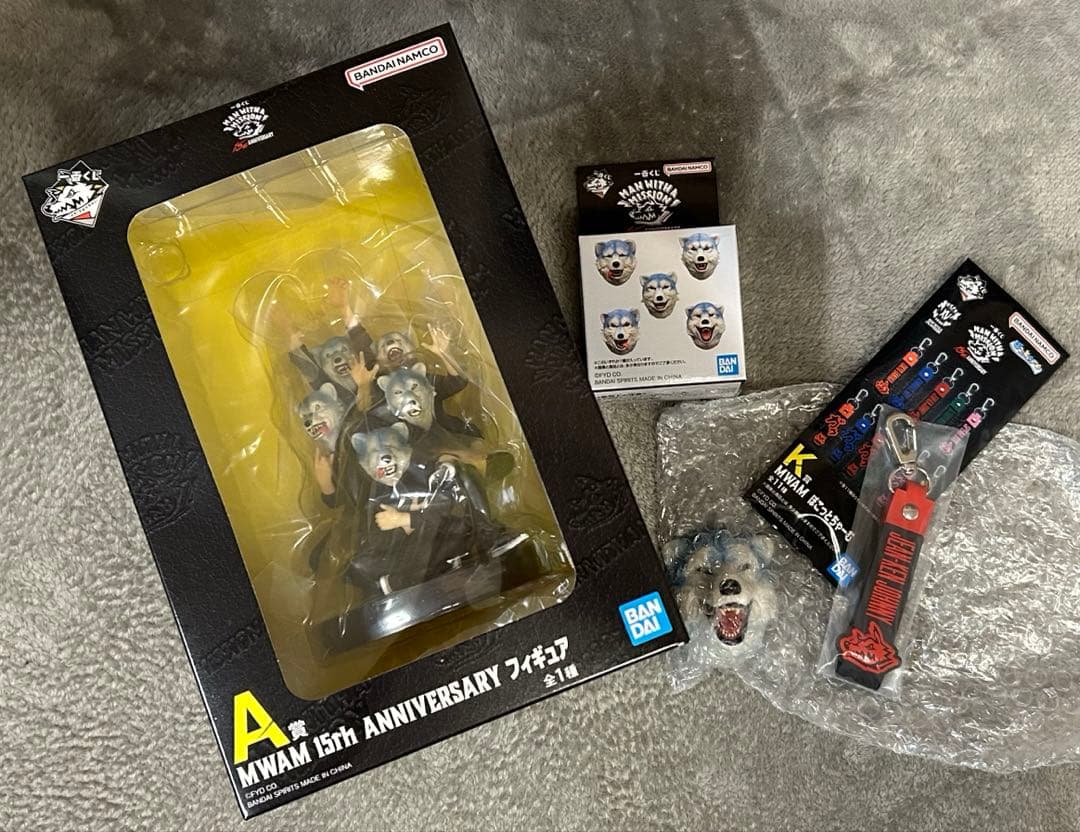 一番くじMAN WITH A MISSION A賞 フィギュア＋H賞、K賞セット