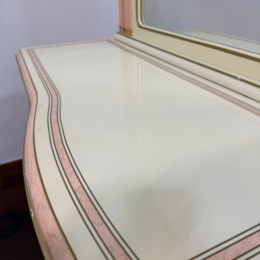 H112K68a イタリア製 ドレッサー チェアセット ロココ調