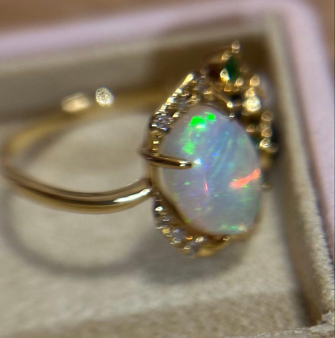 K*ロ様 ベーネベーネ　K18オパールリング　14.5号