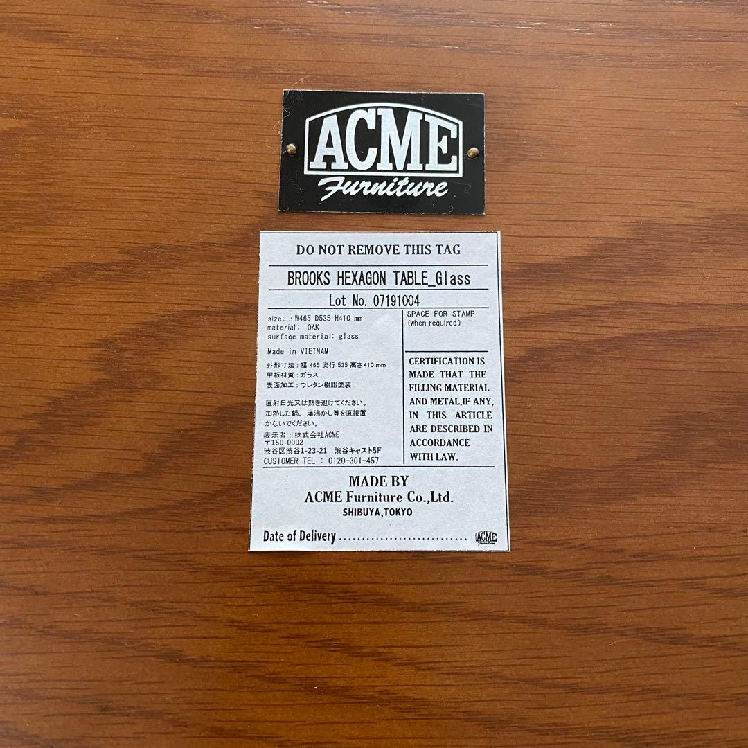 ACME Furniture/BROOKS HEXAGON TABLE ガラス