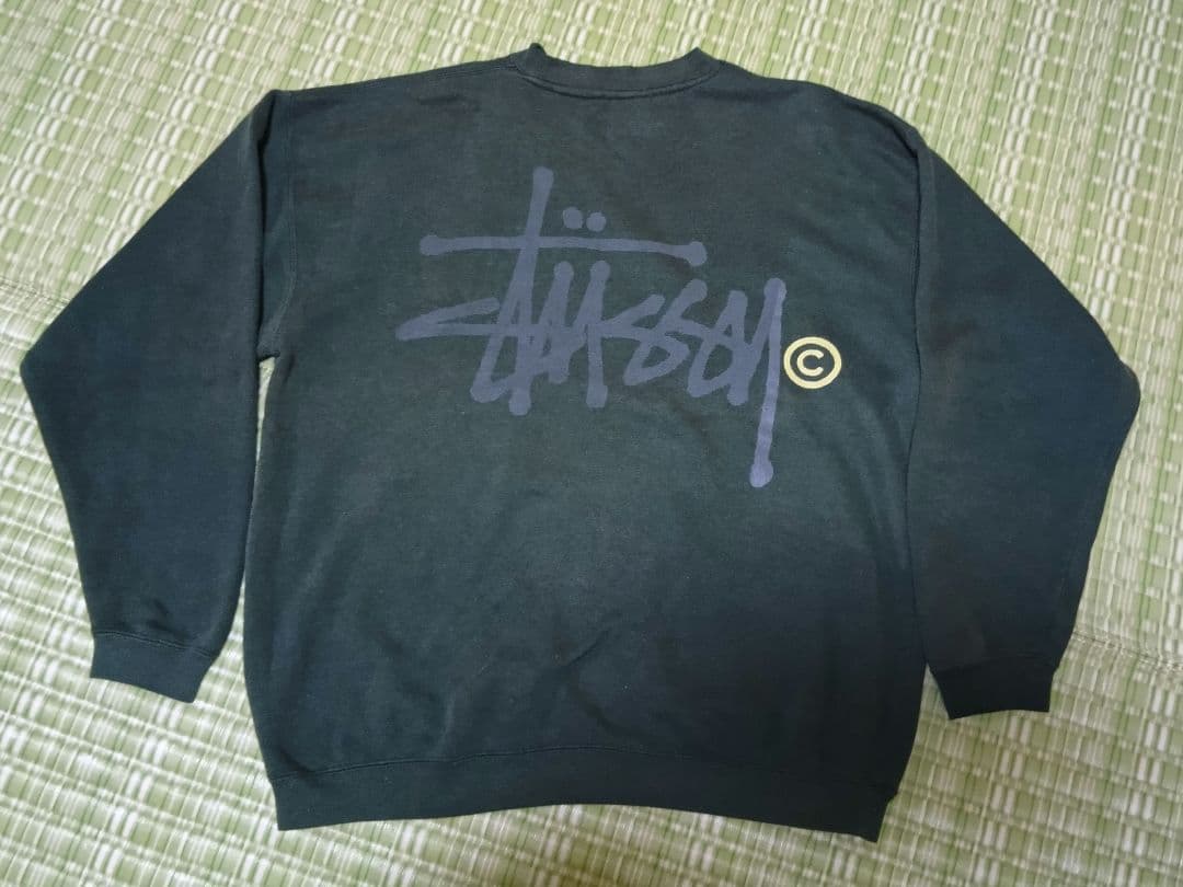 白タグ☆Stussy☆グリーン☆トレーナー