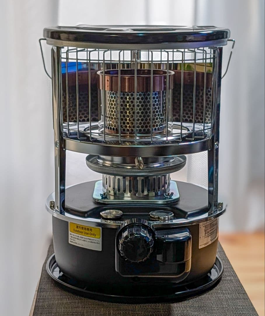 反射板付き PASECO パセコ JKH-1S ブラック 対流型 石油ストーブ