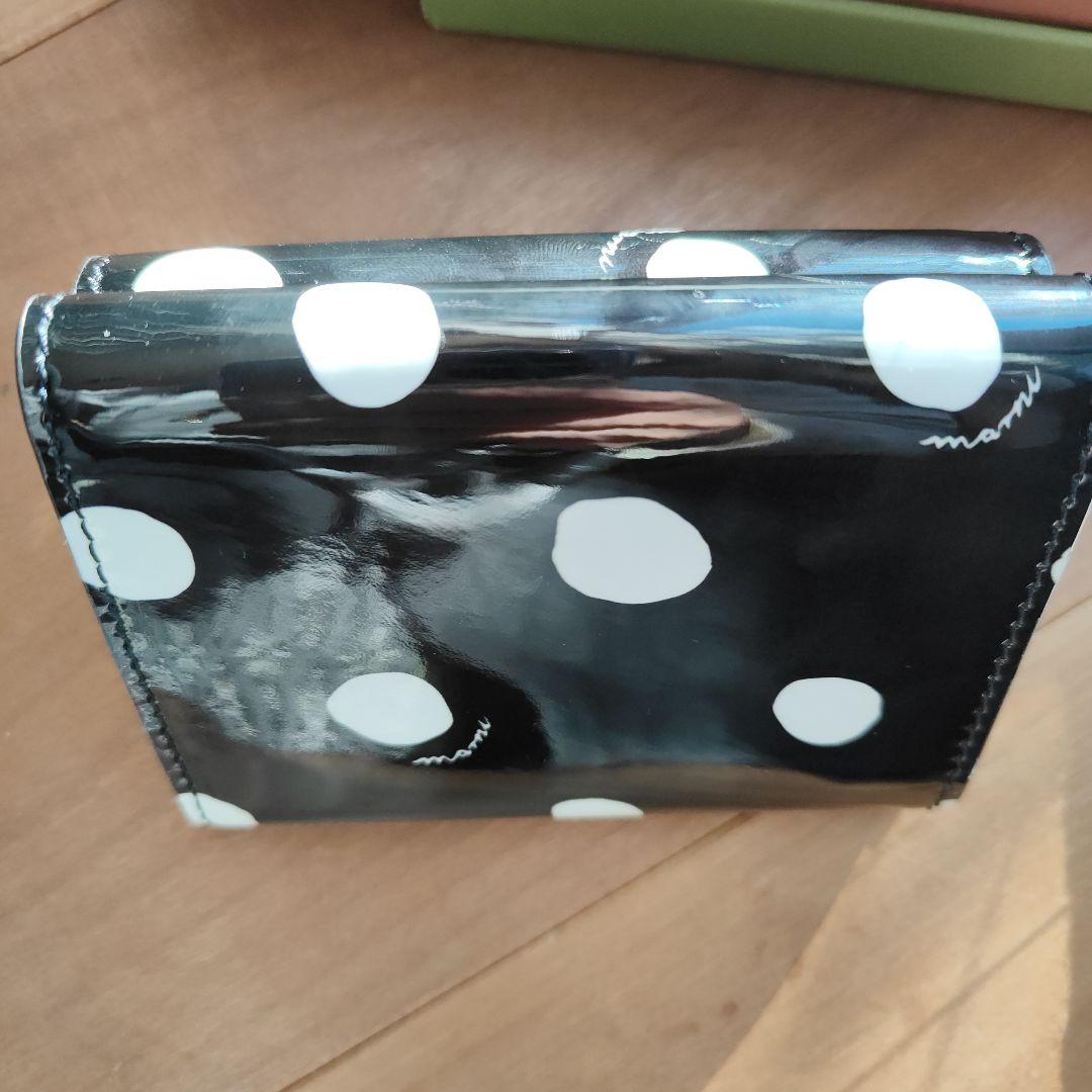 MARNI ドット柄 レザー 3つ折り財布