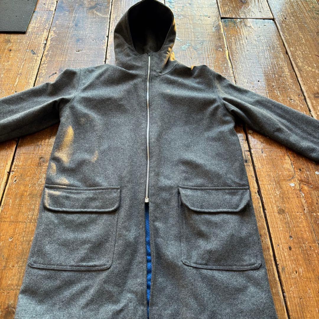 FLETCHER UK 2000年 フード付きグレーコート