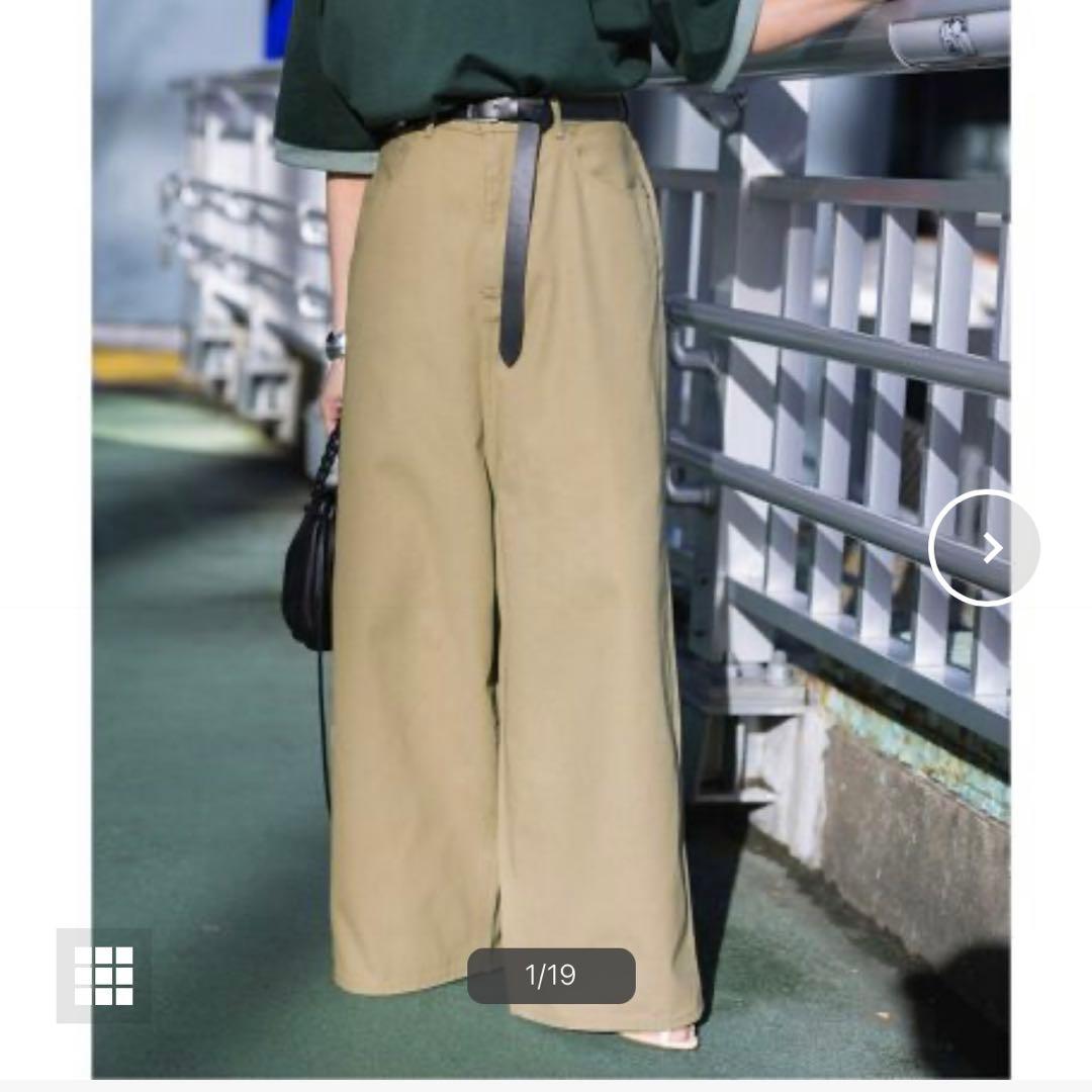 INSCRIRE /アンスクリアE/C Loose Fit Pants