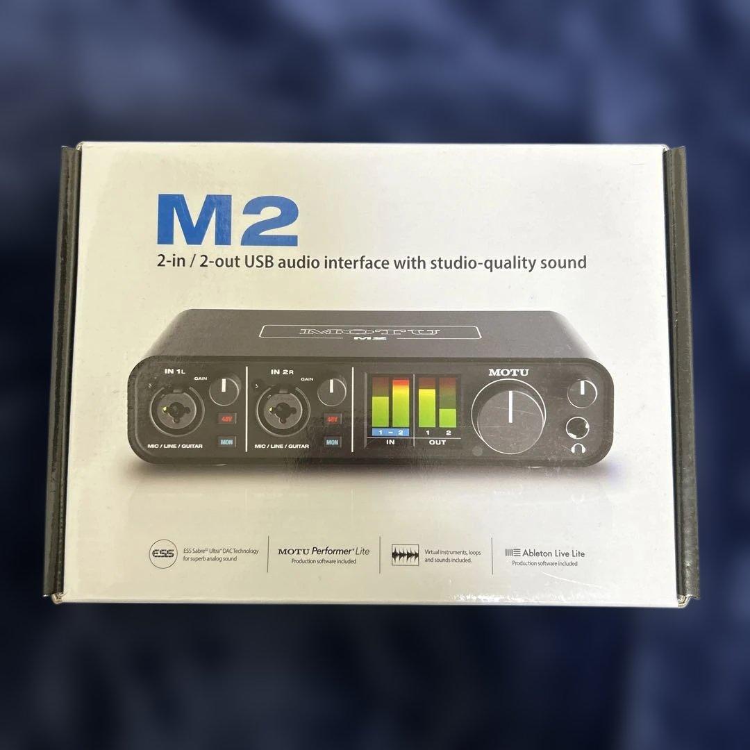 MOTU M2 オーディオインターフェイス & SONY モニターヘッドホン