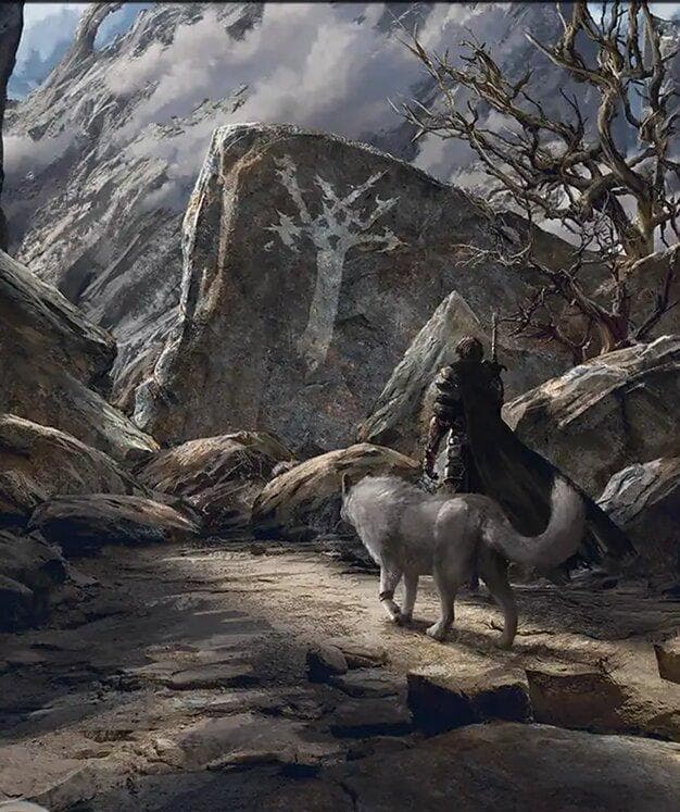 【MTG】 マジック大戦祭 荒地 Wastes キャンバスアート【FF】