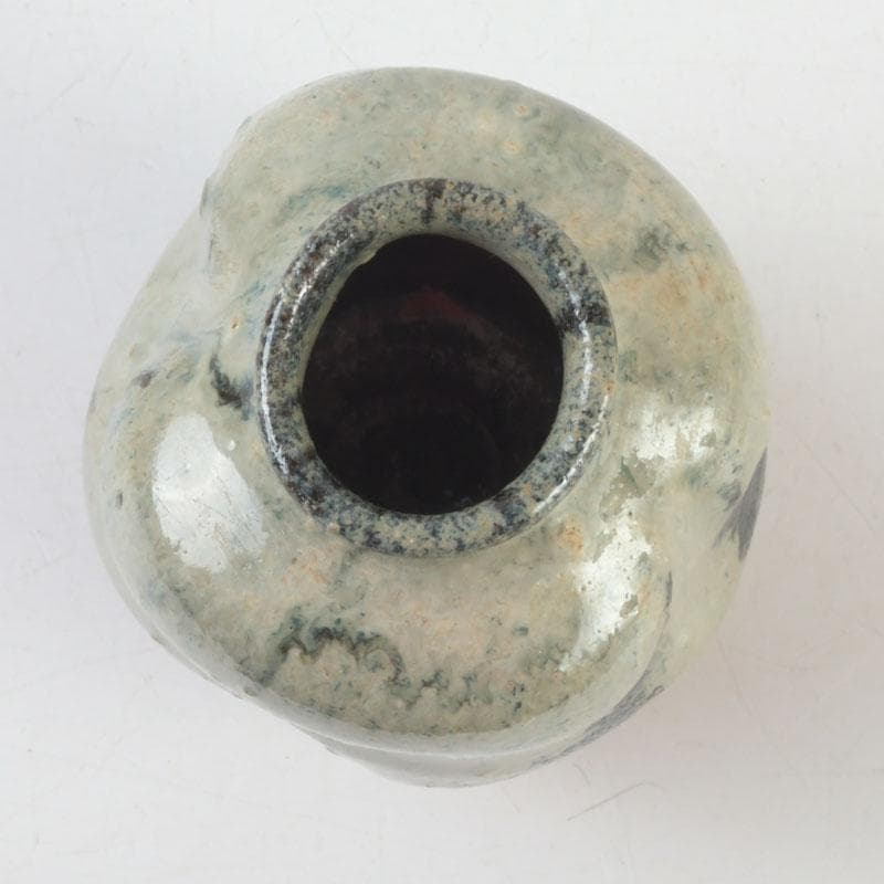 茶道具　元和年代作　古唐津　朝鮮唐津茶入　大徳寺　方谷浩明極め箱　V　9339