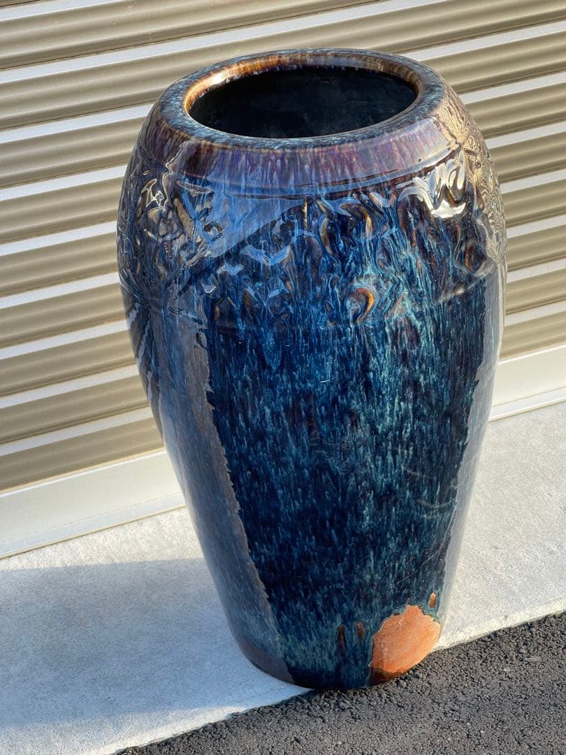 壺　陶器　花瓶　骨董品　傘だて　アンティーク