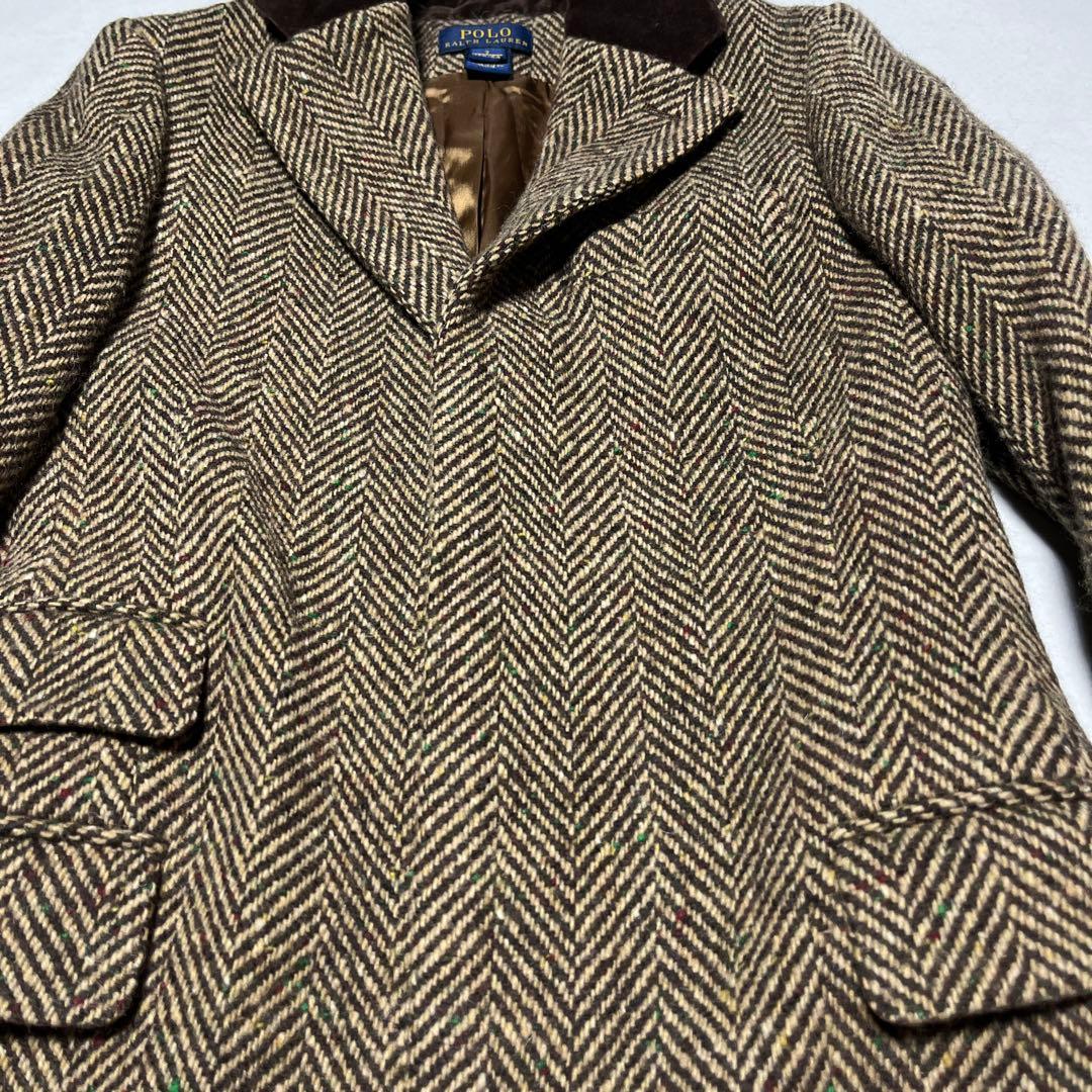 希少 PoloRalphLauren ポロラルフローレン ツイードコート 130