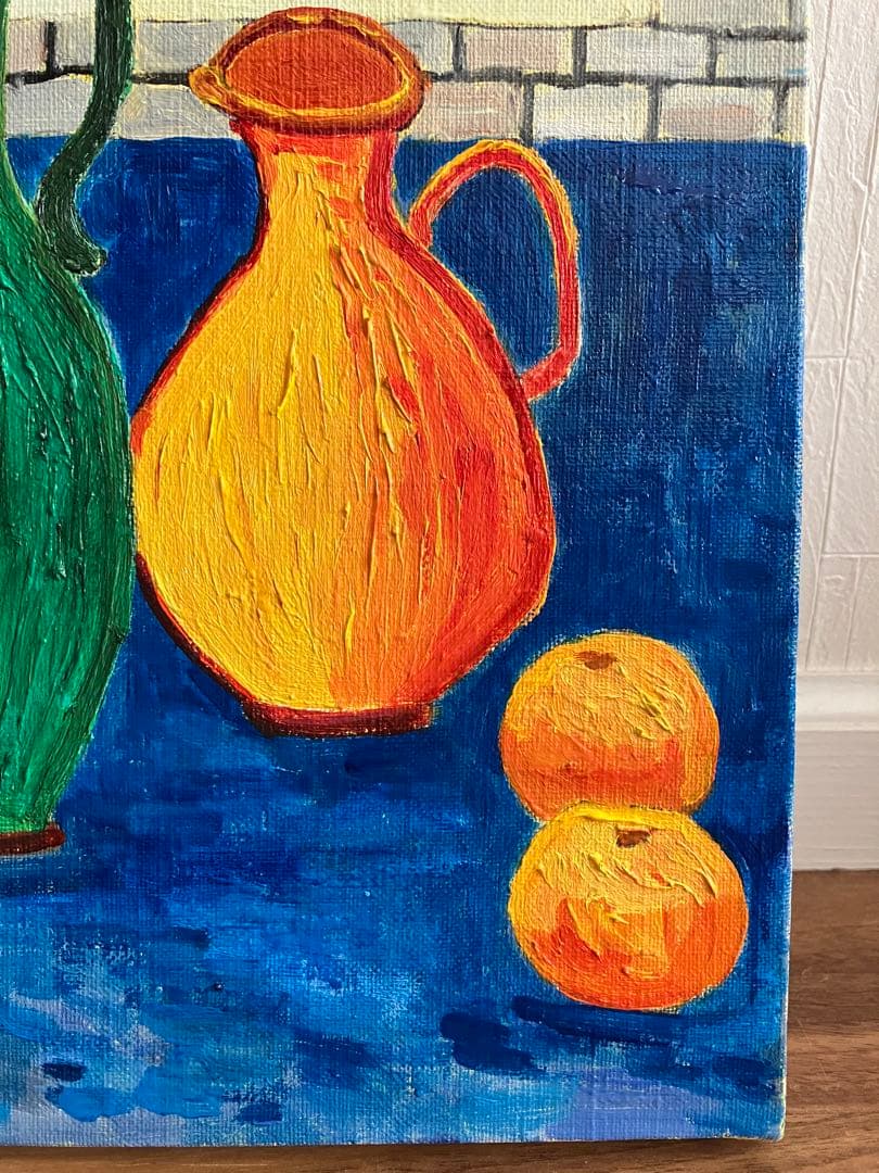 絵画　油絵　静物画　F4  美しい日