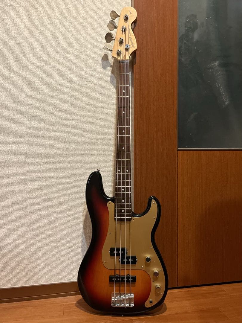 Squier PJ プレベ Precision Bass ゴールドピックガード