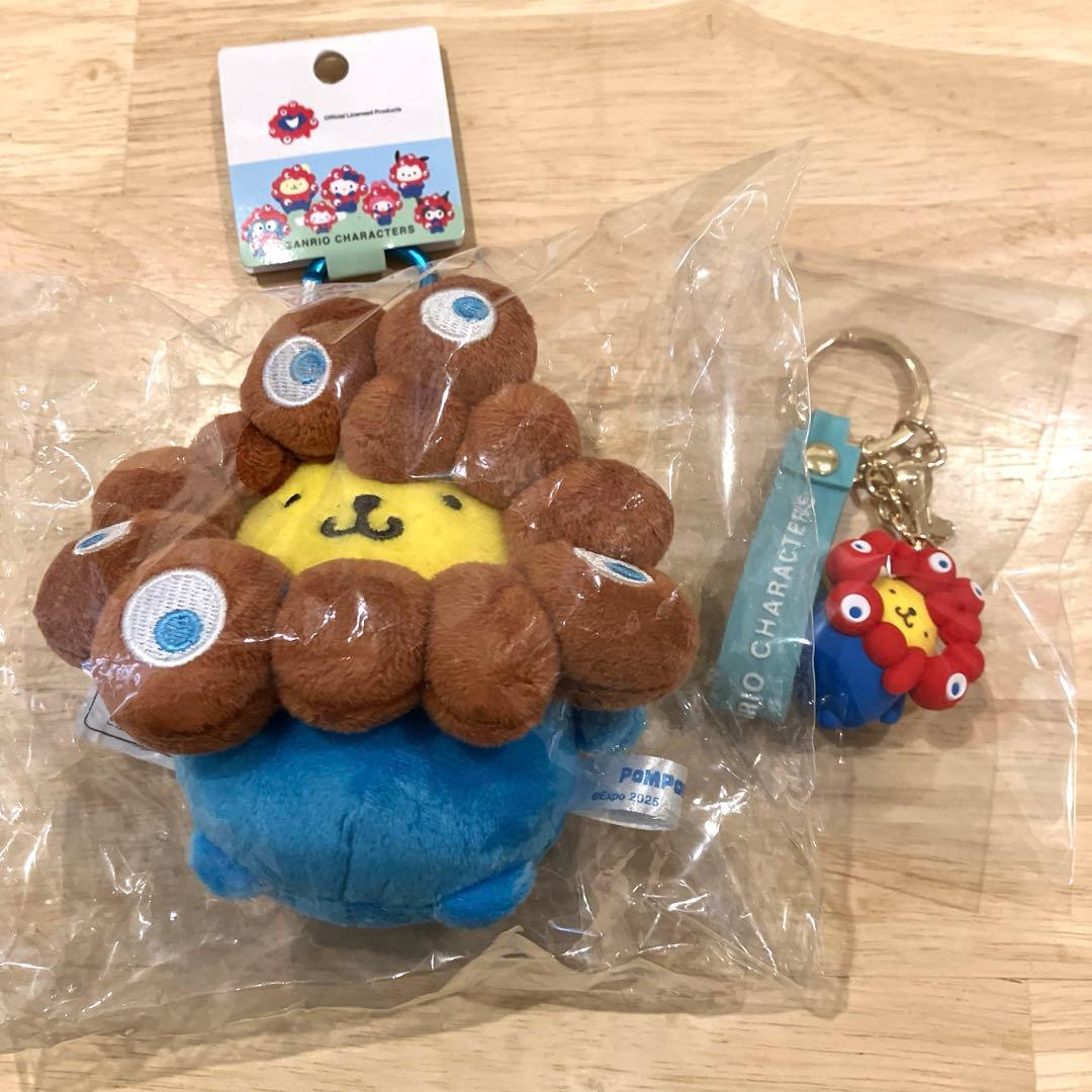 【新品未使用】大阪万博　ミャクミャク　サンリオぬいぐるみ ポムポムプリン