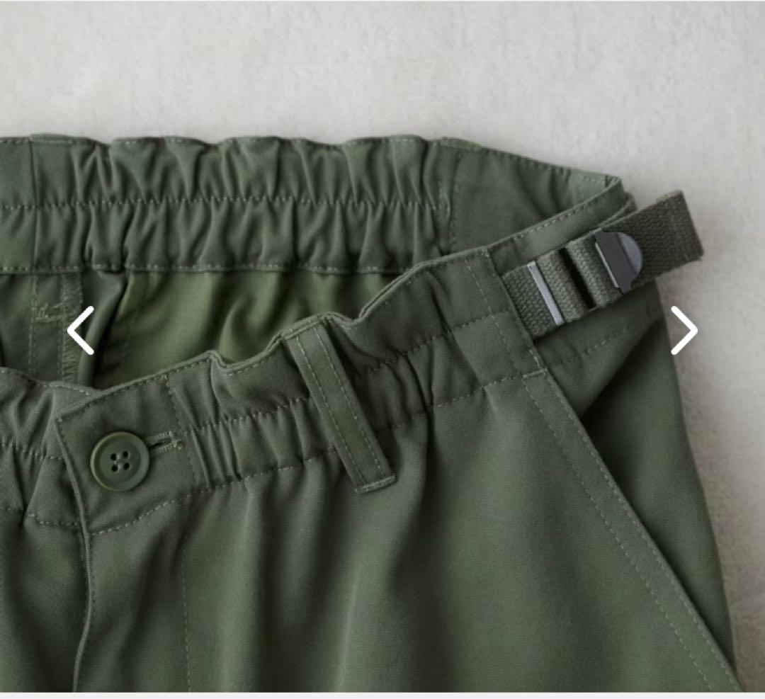 ホワイト カーゴパンツ リラックスフィット