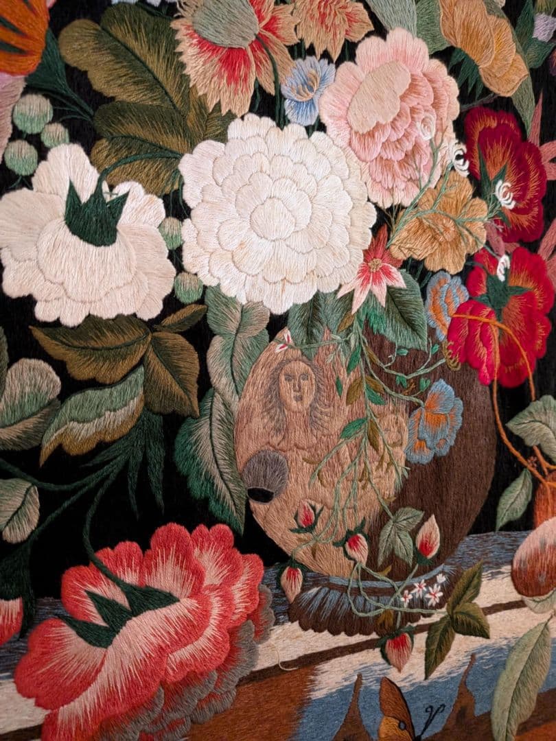 刺繍 絵画 刺繍作品 ハンドメイド 77×93㎝