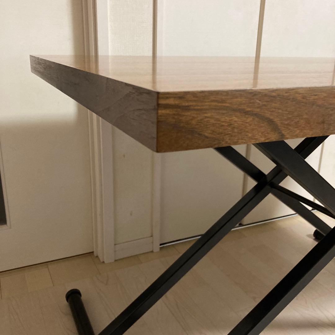 【東の星】NEWアクティブウォールナット 昇降式 ダイニングテーブル