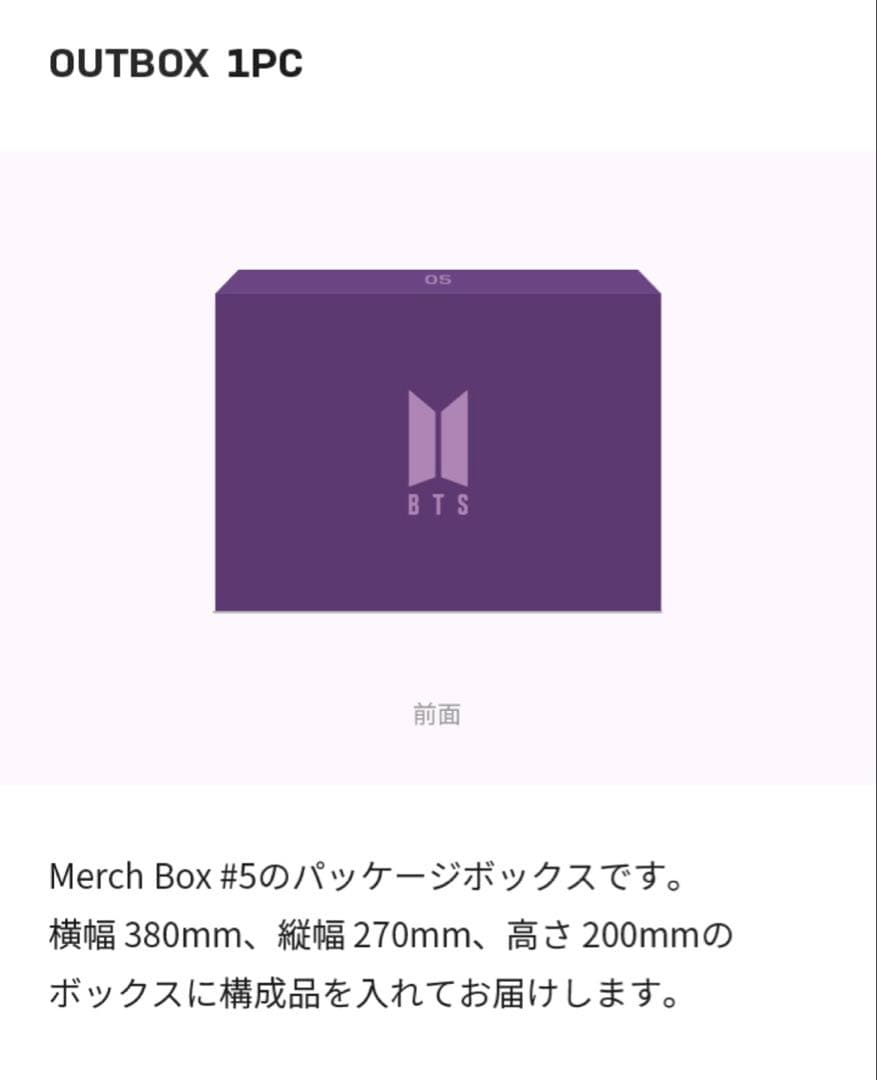 アイドル BTS MERCH BOX 05 MINI LUGGAGE